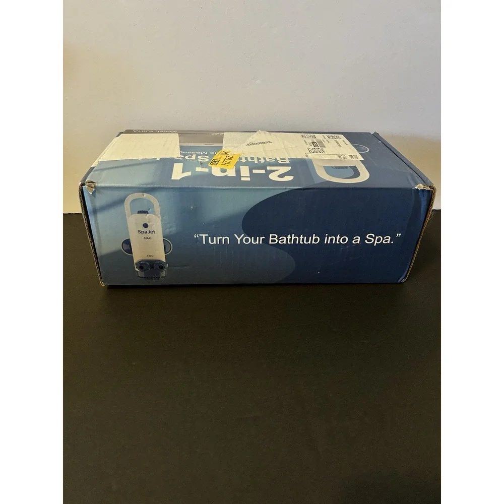 2-in-1 Bathtub Spa Jet Stream‎ & Bubble Massage System White Blue SJ01A